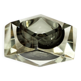 Faceted Murano glass ashtray/empty pocket by Flavio Poli for Segu