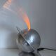 Rare French fibre optic lamp "La Sphérique" — Multicoloured rotating disc