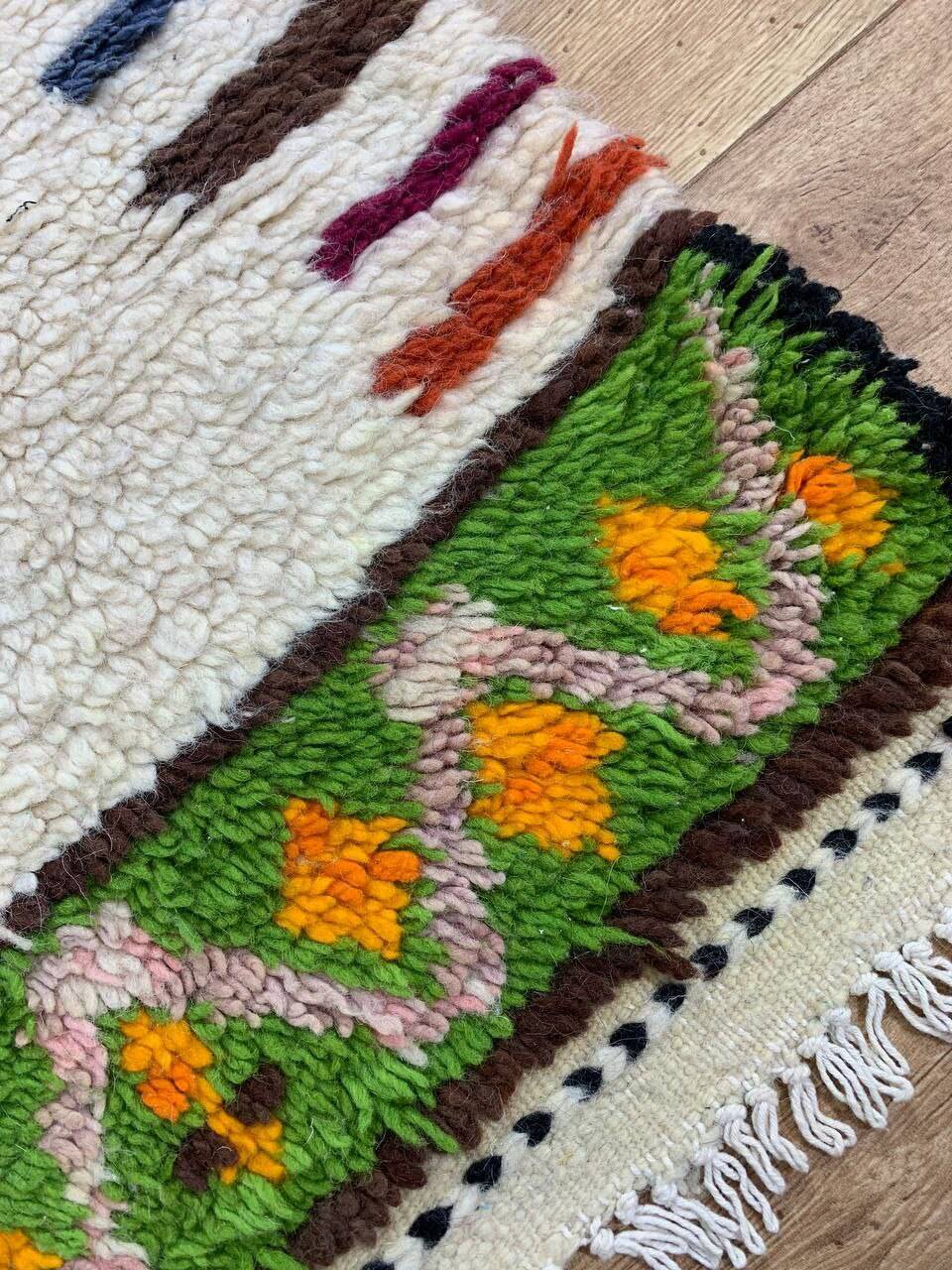 Handmade Moroccan Berber rug 258 X 150 CM