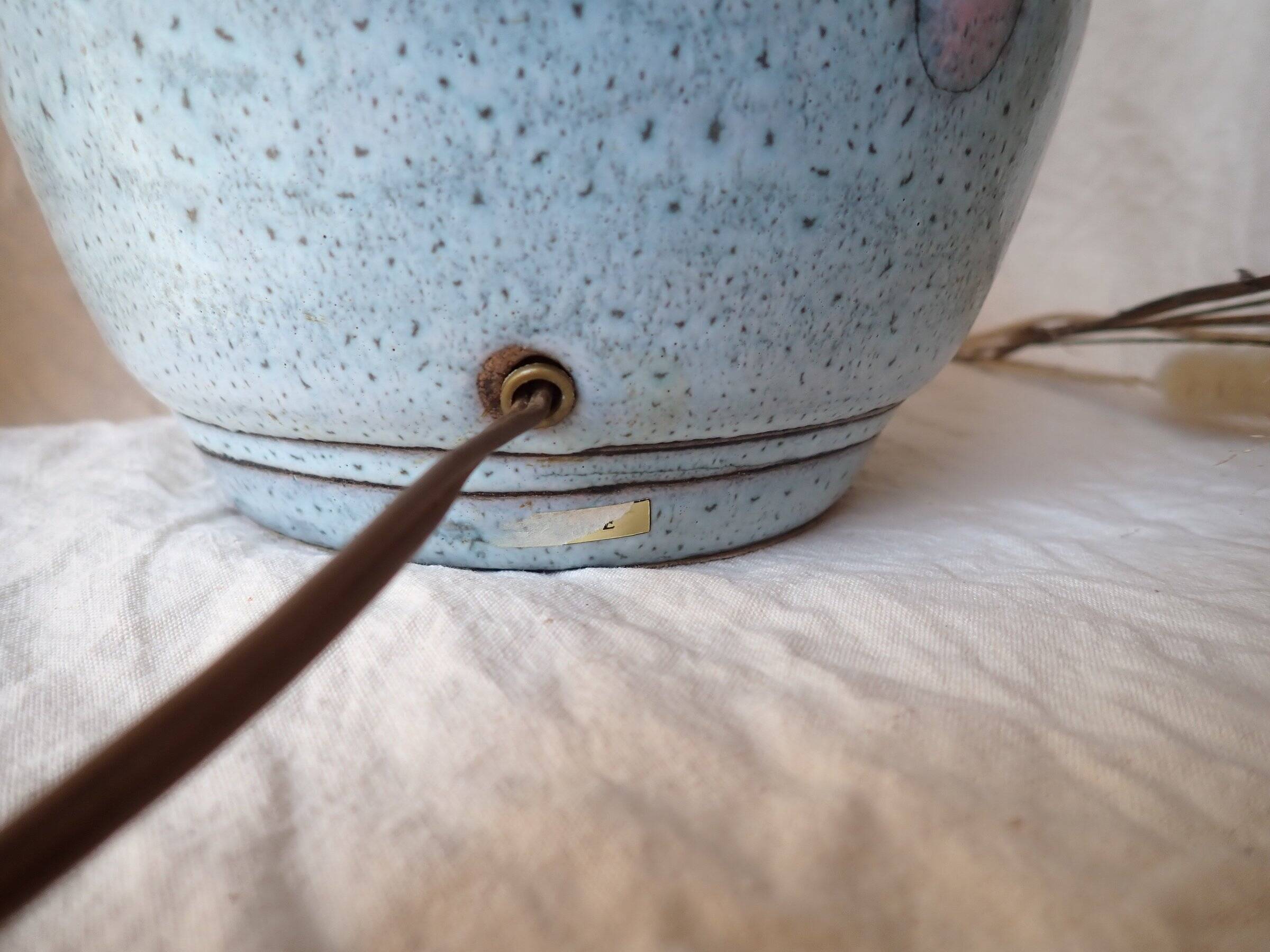 Table lamp by the ceramist danuta le henaff