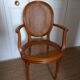 Canned medallion armchair in Louis XVI style