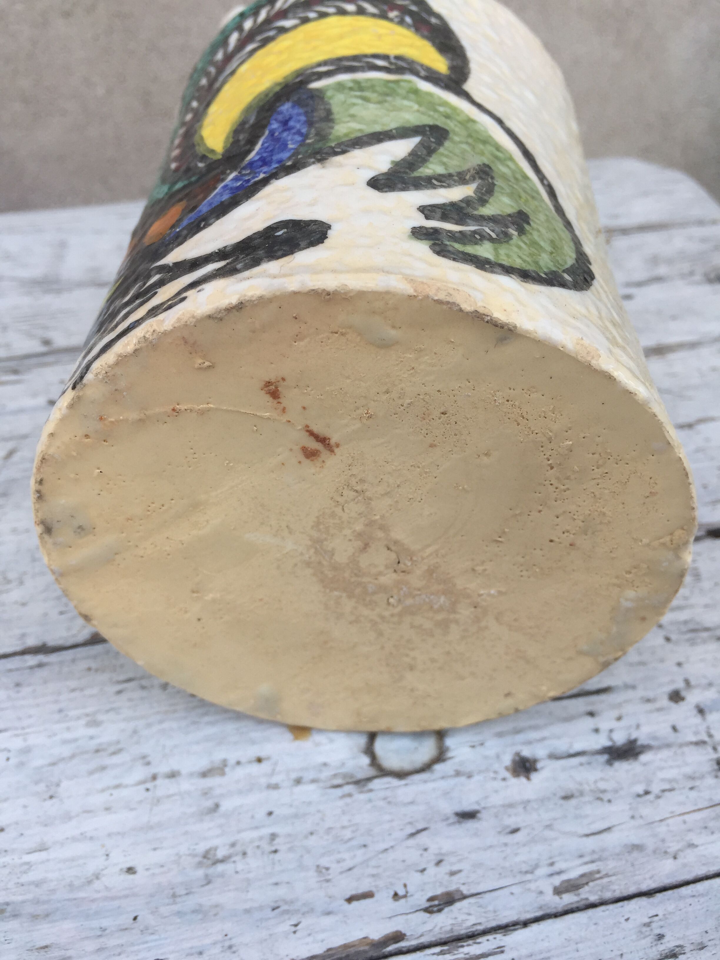 Gargoulette rooster pattern jug