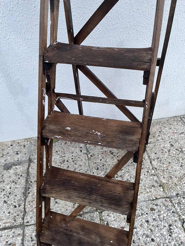 Wooden stepladder