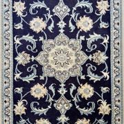 Oriental Rug Iran Nain Wool and Silk: 0.77 X 2.94 Meters