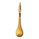 Amber yellow Empoli glass bottle