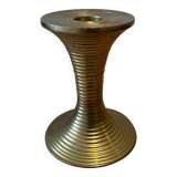 gilded brass candle holder