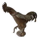 Cendrier en métal vintage avec coq