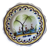 Assiette XVIIIeme faïence Nevers