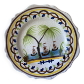 Assiette XVIIIeme faïence Nevers