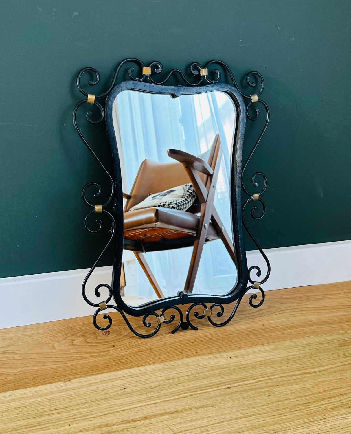 Miroir fer forgé