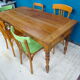 Table de ferme en bois fruitier