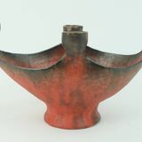 Keramik schale mit kerzenhaltern kunstkeramik conny walther denmark 60s