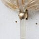 Barovier & Toso Murano Gold Glass and Brass Wall Light, Italy, 1960s