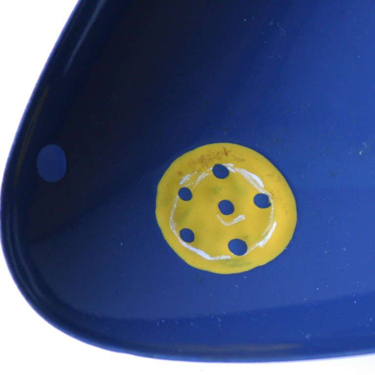 Décor biomorphic enamel tray