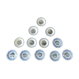 Series of 12 dessert plates