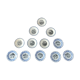 Series of 12 dessert plates