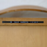 Wooden chair with armrests