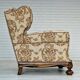 Fauteuil relax danois en tissu années 1950