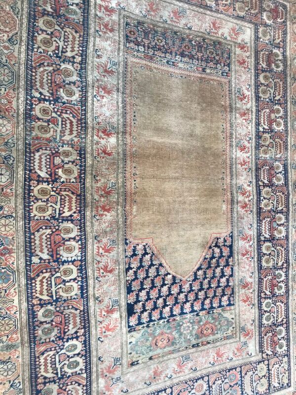 Former carpet Turkish Panderma finely done hand 120 X 177 CM