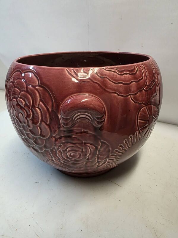 Cache pot Barbotine art déco Orchies
