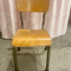 Chaise écolier vintage pour enfant