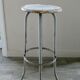 Wooden and metal high stool, 1960s