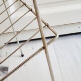 Metal and Formica magazine rack side table