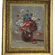 Oil on canvas still life bouquet signed Delaure 20th century