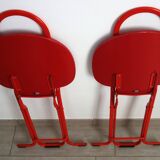 2 folding chairs with stand Gastone Rinaldi for Thema