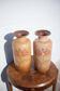 Pair of West Germany 202-37 vase, German ceramic vase, flower pot, flower pattern vase