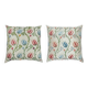 SET OF 2 - 100% Silk Accent Pillow Covers. A pair of Cushion Covers. Handmade Throw Pillows