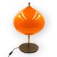 Mid-century modern orange glass Table lamp, Vistosi Italy, 1960s