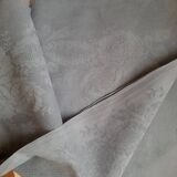 Damask linen tablecloth