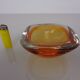 Amber Murano Glass Bowl, Italy, 1960s