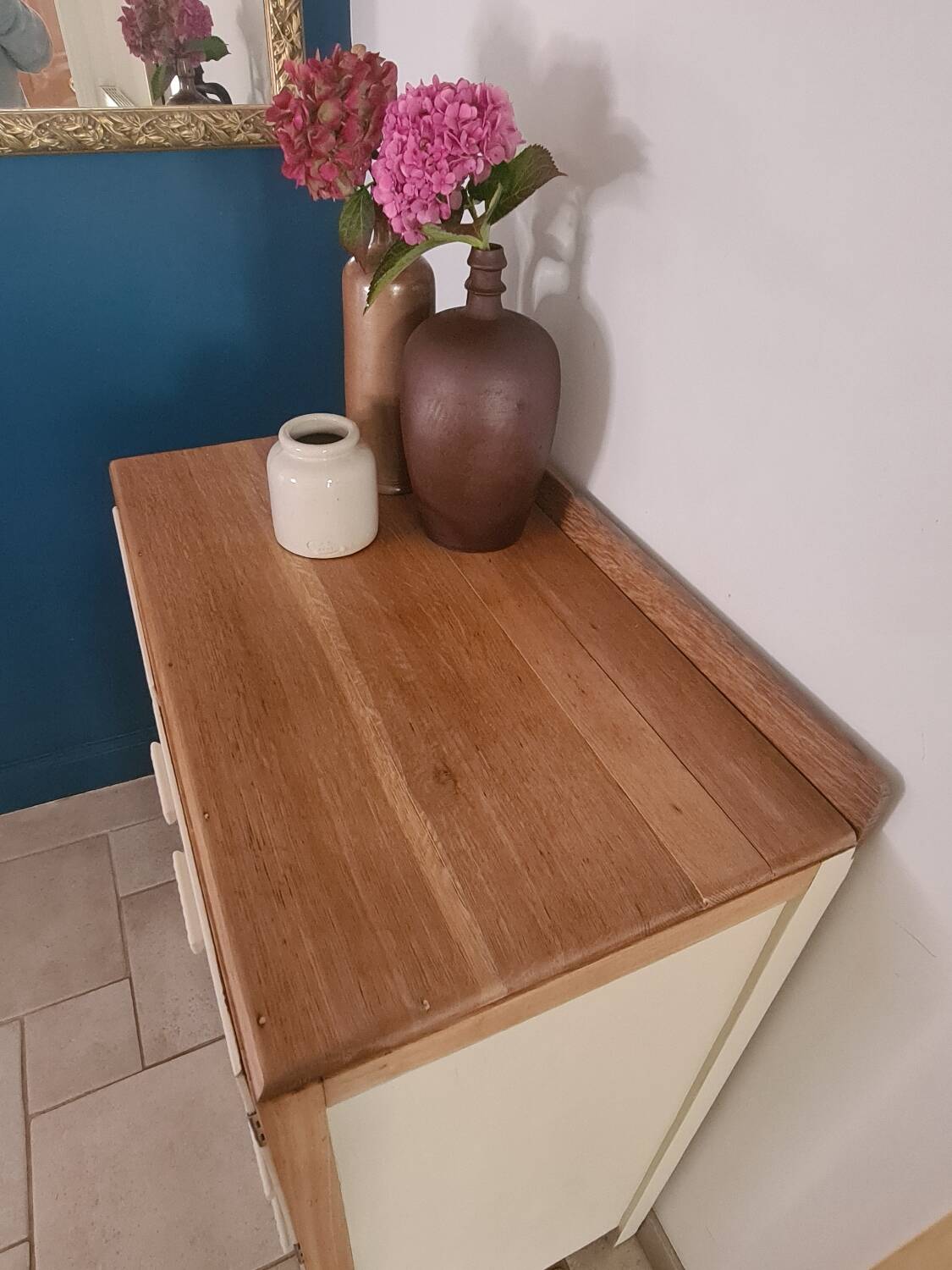 Old boarding school chest of drawers