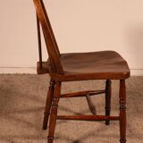 Set of 4 19th Century Windsor Wheelback Chairs