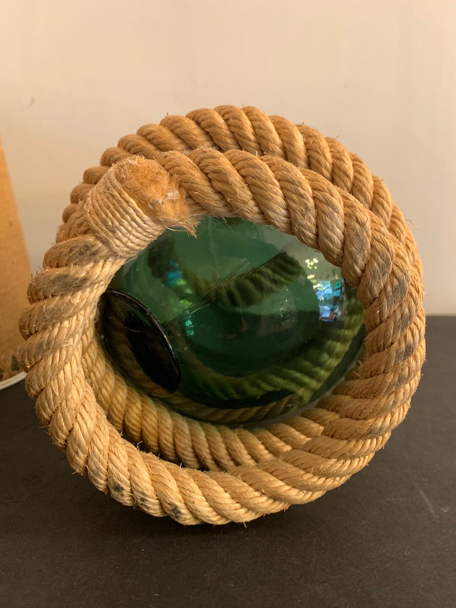 Rope lamp, handmade in the 70s
