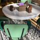 4 chaises vertes (Dans le gout de) jacques Hitier