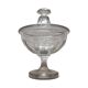 Vintage Glass Bonbonniere With Lid, 1950s.