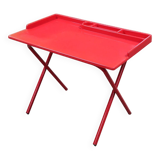 Vintage 80s red fiberglass desk