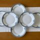 6 antique dessert plates in Saint-Amand earthenware (Nord)