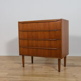 Mid-century teak dresser with dressing table, Denmark, 1960s