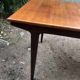 Teak table and exotic wood made in France