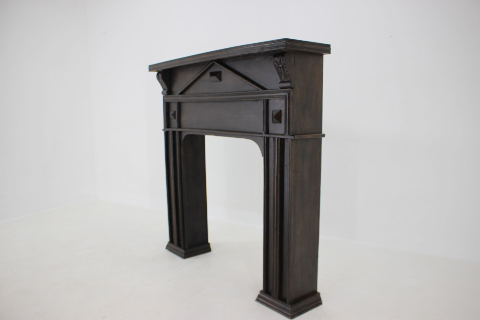 Antique Oak Fireplace Mantel