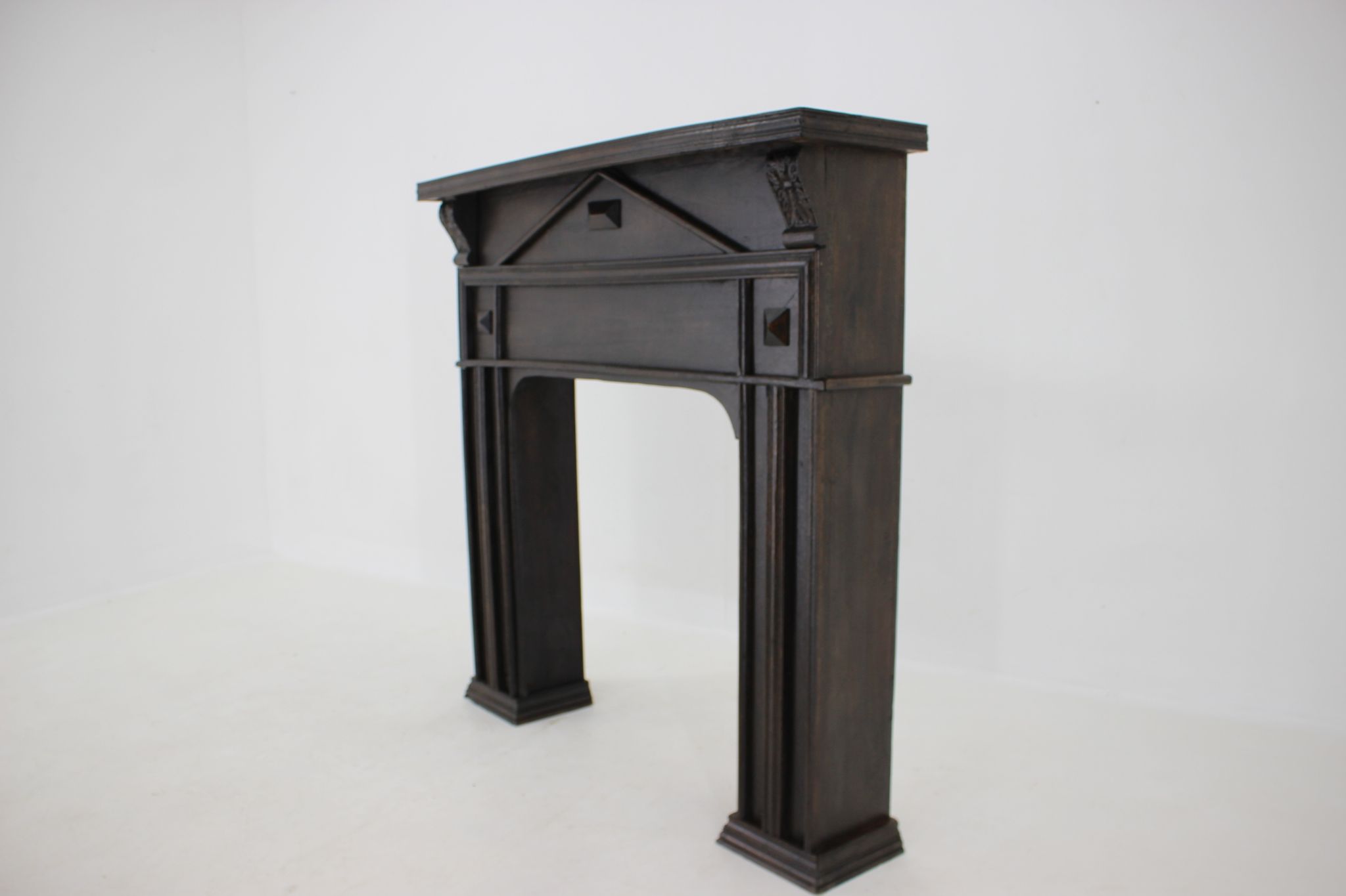 Antique Oak Fireplace Mantel