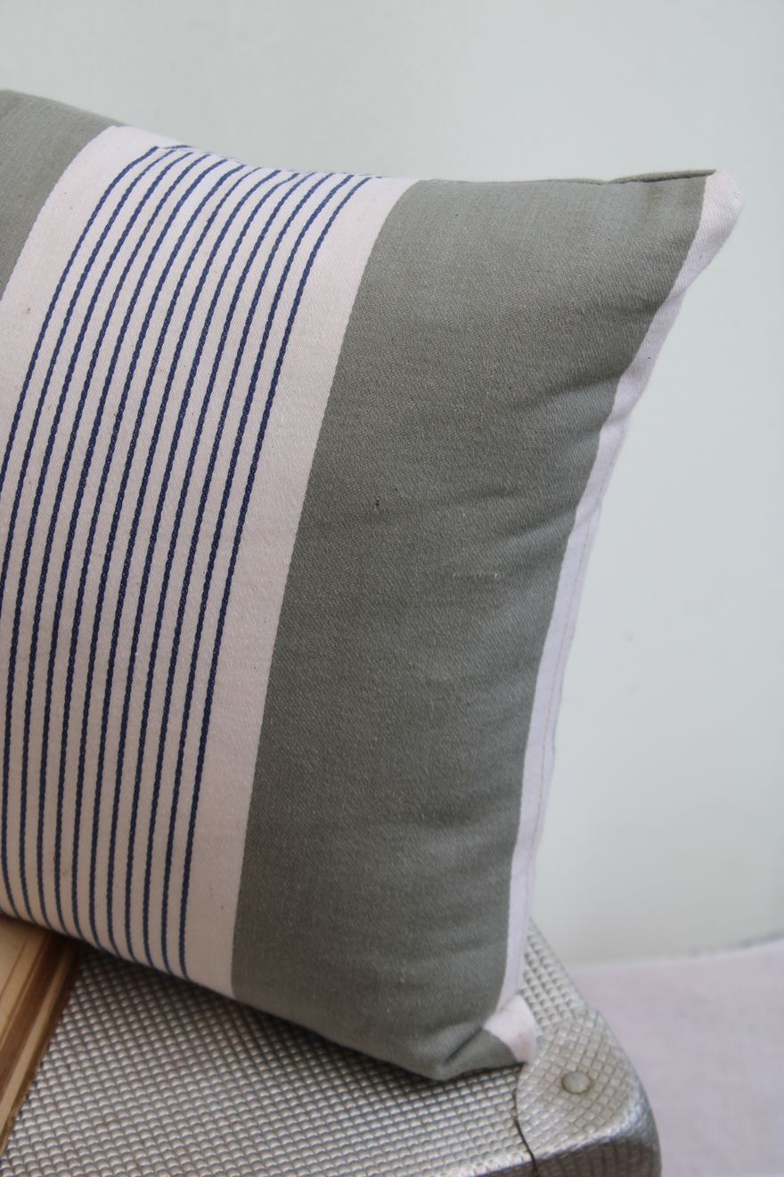 Striped cushion