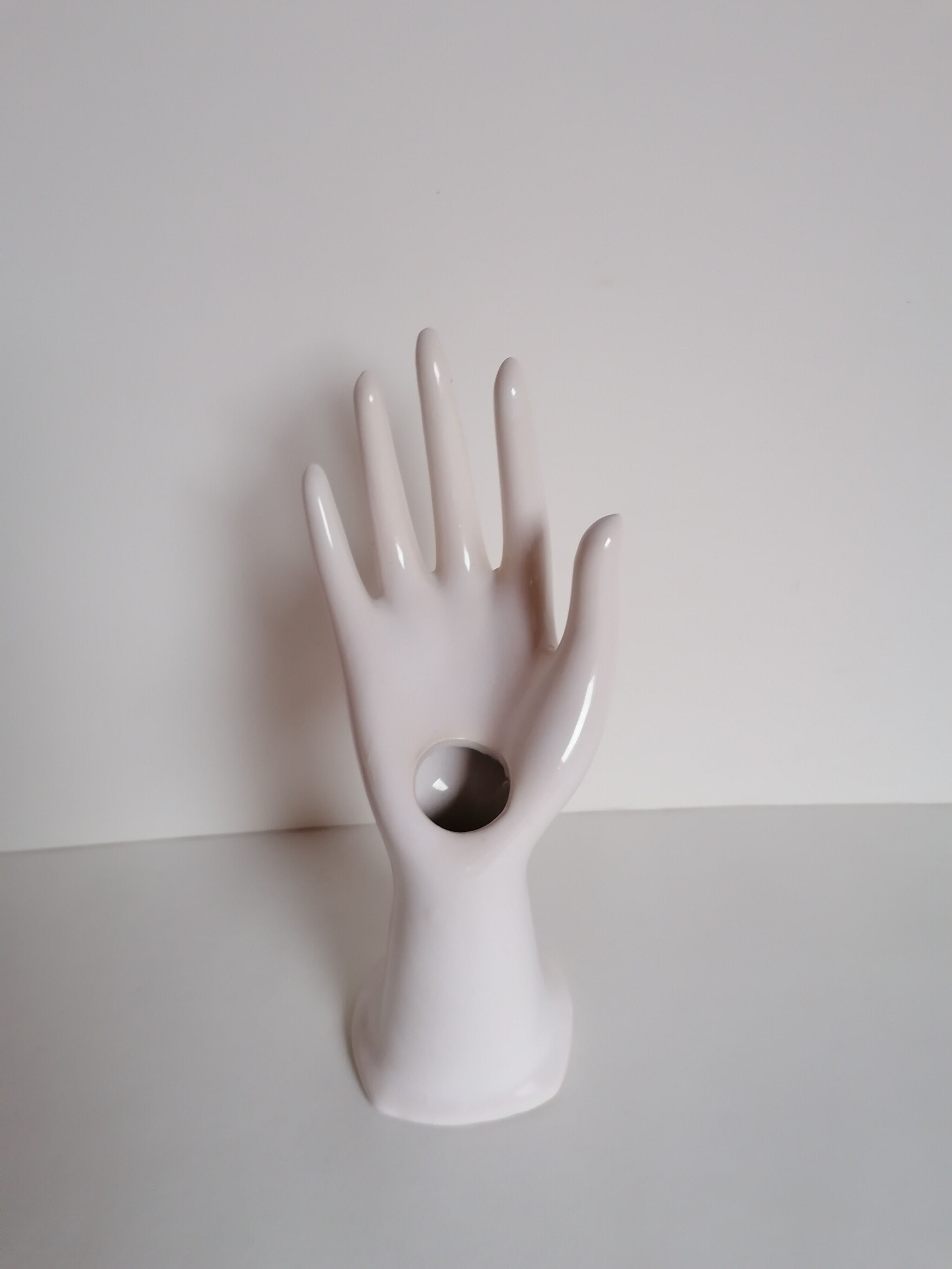 White ceramic hand