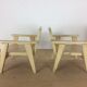 Table et chaises bois pour poupées, jouet d'enfant