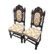 Lot de 2 chaises style Henri II
