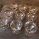 Set of 9 vintage digestif glasses